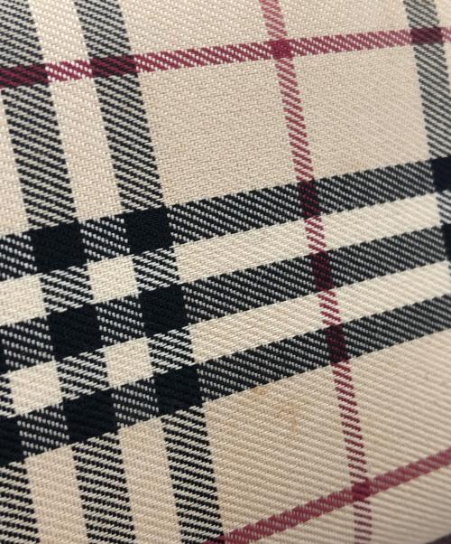 BURBERRY（バーバリー）BURBERRY (バーバリー) ハンドバッグ ノバチェック ボルドー×ベージュ サイズ:不明の古着・服飾アイテム