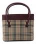 BURBERRY (バーバリー) ハンドバッグ ノバチェック ボルドー×ベージュ サイズ:不明：30000円