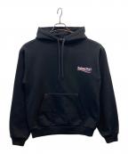 BALENCIAGAバレンシアガ）の古着「プルオーバーパーカー　ポリティカル キャンペーン ロゴ パーカー」｜ブラック