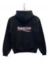 BALENCIAGA (バレンシアガ) プルオーバーパーカー　ポリティカル キャンペーン ロゴ パーカー ブラック サイズ:XS：30000円
