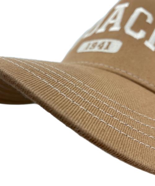 COACH（コーチ）COACH (コーチ) メッシュキャップ シグネチャー ブラウン×ホワイト サイズ:M/Lの古着・服飾アイテム