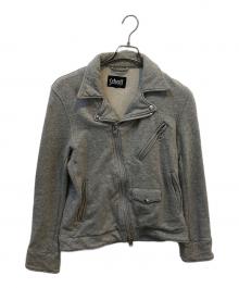 Schott（ショット）の古着「スウェットダブルライダースジャケット」｜グレー