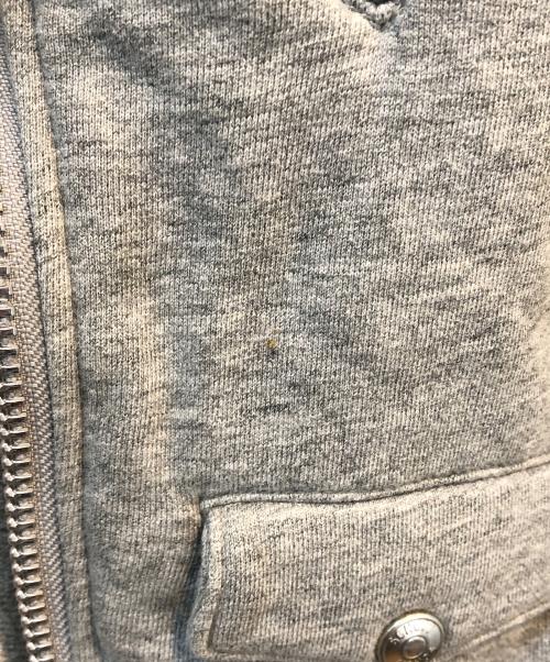 Schott（ショット）Schott (ショット) スウェットダブルライダースジャケット グレー サイズ:Mの古着・服飾アイテム