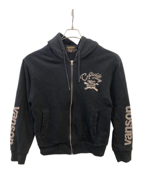 VANSON（バンソン）VANSON (バンソン) ジップパーカー ブラック サイズ:Lの古着・服飾アイテム