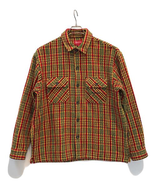 SUPREME（シュプリーム）Supreme (シュプリーム) Heavy Flannel Shirt レッド×イエロー サイズ:Ｌの古着・服飾アイテム