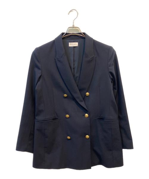 PLST（プラステ）PLST (プラステ) ダブルブレストジャケット ネイビー サイズ:Ｌの古着・服飾アイテム