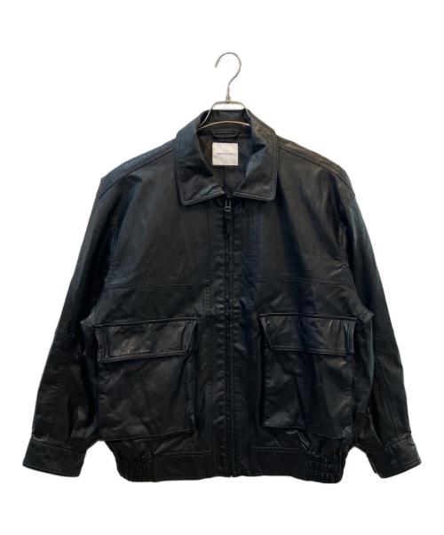 FREAK'S STORE（フリークスストア）FREAK'S STORE (フリークスストア) フェイクレザーブルゾン ブラック サイズ:Mの古着・服飾アイテム