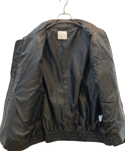 FREAK'S STORE（フリークスストア）FREAK'S STORE (フリークスストア) フェイクレザーブルゾン ブラック サイズ:Mの古着・服飾アイテム