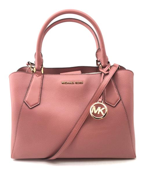 MICHAEL KORS（マイケルコース）MICHAEL KORS (マイケルコース) 2WAYショルダーバッグ ピンクの古着・服飾アイテム