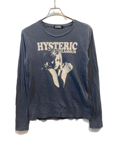 Hysteric Glamour（ヒステリックグラマー）Hysteric Glamour (ヒステリックグラマー) 長袖カットソー ネイビー サイズ:Sの古着・服飾アイテム