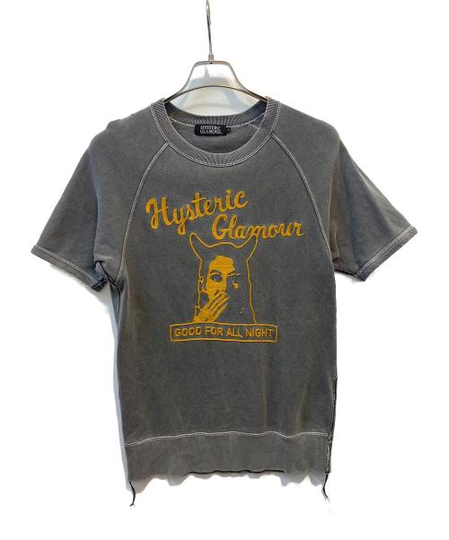 Hysteric Glamour（ヒステリックグラマー）Hysteric Glamour (ヒステリックグラマー) 半袖カットソー	ヒスガール グレー サイズ:Sの古着・服飾アイテム