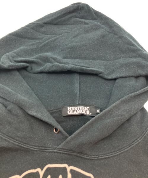 Hysteric Glamour（ヒステリックグラマー）Hysteric Glamour (ヒステリックグラマー) プルオーバーパーカー　ROCK ME BABY ブラック サイズ:Sの古着・服飾アイテム