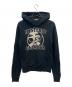 Hysteric Glamour（ヒステリックグラマー）の古着「プルオーバーパーカー　ROCK ME BABY」｜ブラック