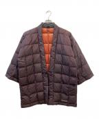 mont-bellモンベル）の古着「ダウンハンテン」｜ワインレッド