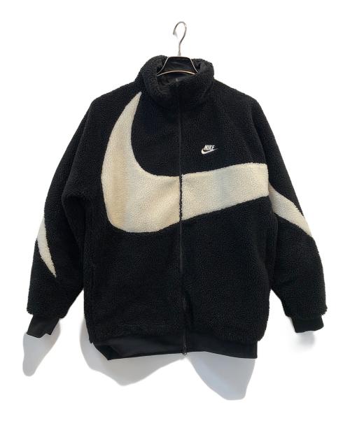 NIKE（ナイキ）NIKE (ナイキ) AS M NSW VW SWSH FULL ZIP JKT ブラック×ホワイト サイズ:Lの古着・服飾アイテム
