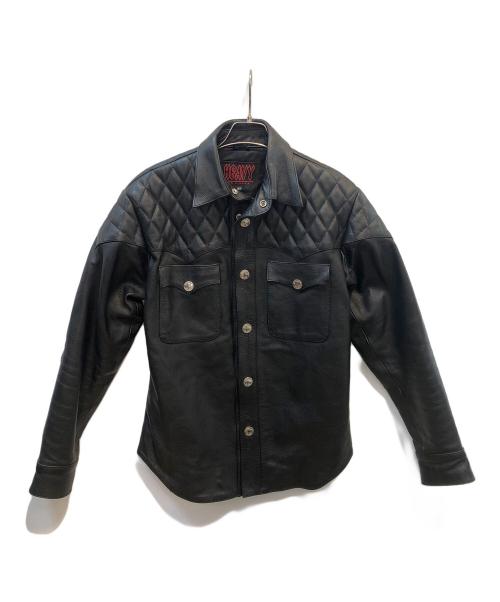 HEAVY（ヘビー）HEAVY (ヘビー) レザージャケット ブラック サイズ:40の古着・服飾アイテム