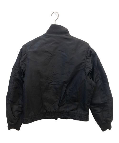 POLO JEANS（ポロジーンズ）POLO JEANS (ポロジーンズ) フライトジャケット ブラック サイズ:Ｍの古着・服飾アイテム