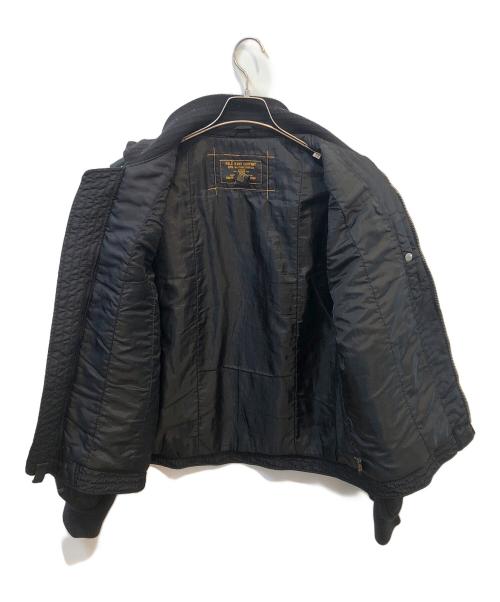 POLO JEANS（ポロジーンズ）POLO JEANS (ポロジーンズ) フライトジャケット ブラック サイズ:Ｍの古着・服飾アイテム