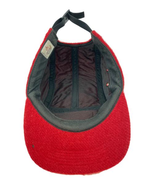 SUPREME（シュプリーム）Supreme (シュプリーム) Harris Tweed (ハリスツイード) キャップ レッド サイズ:不明の古着・服飾アイテム