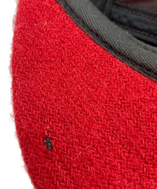 SUPREME（シュプリーム）Supreme (シュプリーム) Harris Tweed (ハリスツイード) キャップ レッド サイズ:不明の古着・服飾アイテム
