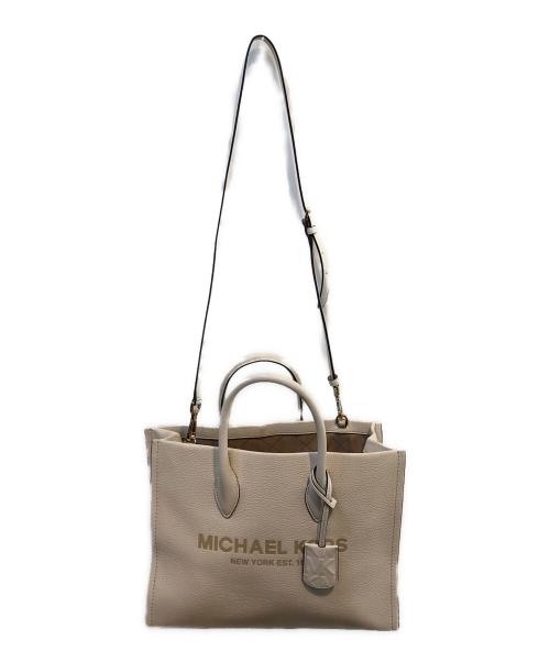 MICHAEL KORS（マイケルコース）MICHAEL KORS (マイケルコース) 2WAYトートバッグ アイボリーの古着・服飾アイテム