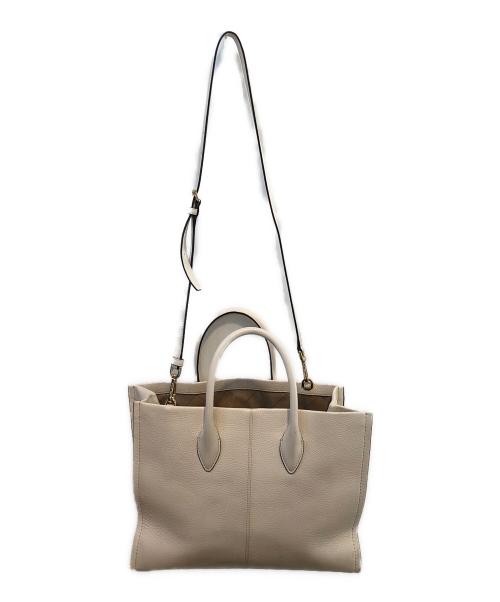MICHAEL KORS（マイケルコース）MICHAEL KORS (マイケルコース) 2WAYトートバッグ アイボリーの古着・服飾アイテム