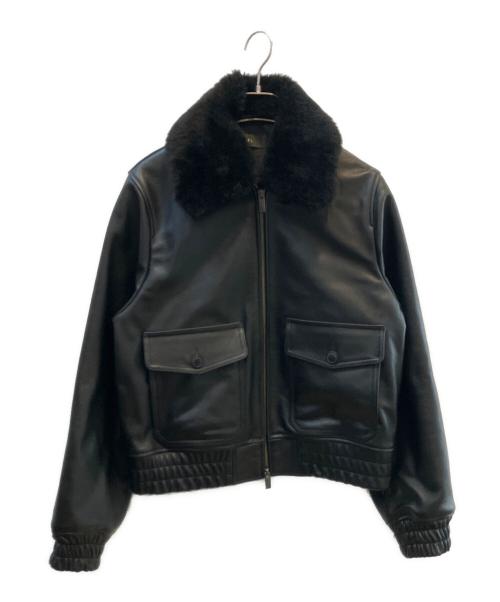 CLEL（クレイル）CLEL (クレイル) Cow Leather G-1 Blouson ブラック サイズ:XSの古着・服飾アイテム