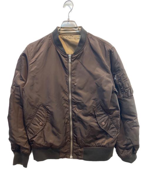 ALPHA INDUSTRIES（アルファインダストリーズ）ALPHA INDUSTRIES (アルファインダストリーズ) リバーシブスカジャン ベージュ×ホワイト サイズ:Ｌの古着・服飾アイテム