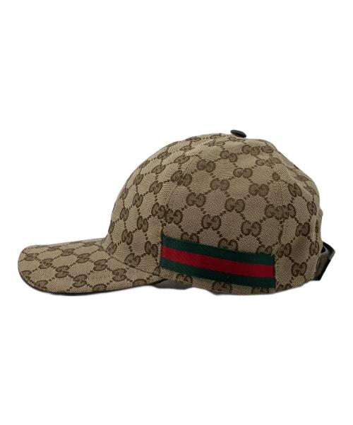 GUCCI（グッチ）GUCCI (グッチ) ベースボールキャップ ベージュ サイズ:XL/60の古着・服飾アイテム