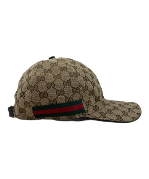 GUCCI（グッチ）GUCCI (グッチ) ベースボールキャップ ベージュ サイズ:XL/60の古着・服飾アイテム