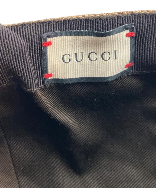 GUCCI（グッチ）GUCCI (グッチ) ベースボールキャップ ベージュ サイズ:XL/60の古着・服飾アイテム