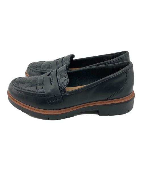 CLARKS（クラークス）CLARKS (クラークス) ローファー ブラック サイズ:UK4 1/2の古着・服飾アイテム