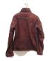 NICOLE CLUB FOR MEN (ニコルクラブフォーメン) ライダースジャケット ワインレッド サイズ: 46：5000円