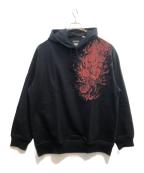 Y-3×JFAワイスリー×ジェーエフエー）の古着「CW HOODIE」｜ブラック×レッド