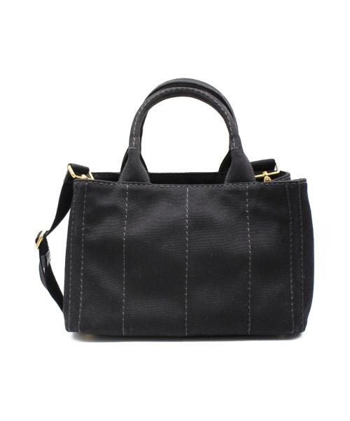 PRADA（プラダ）PRADA (プラダ) ミニカナパ/ハンドバッグ ブラック ミニカナパ 1BG439の古着・服飾アイテム