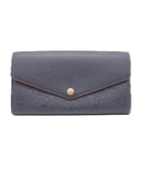 LOUIS VUITTON（ルイ ヴィトン）LOUIS VUITTON (ルイヴィトン) ポルトフォイユ・サラ ネイビー サイズ:- モノグラム・アンプラント M62125の古着・服飾アイテム