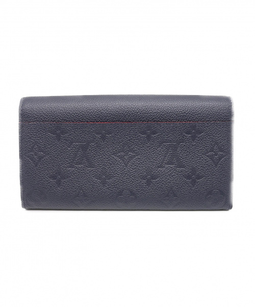 LOUIS VUITTON（ルイ ヴィトン）LOUIS VUITTON (ルイヴィトン) ポルトフォイユ・サラ ネイビー サイズ:- モノグラム・アンプラント M62125の古着・服飾アイテム