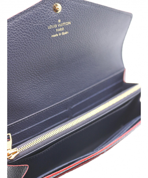 LOUIS VUITTON（ルイ ヴィトン）LOUIS VUITTON (ルイヴィトン) ポルトフォイユ・サラ ネイビー サイズ:- モノグラム・アンプラント M62125の古着・服飾アイテム
