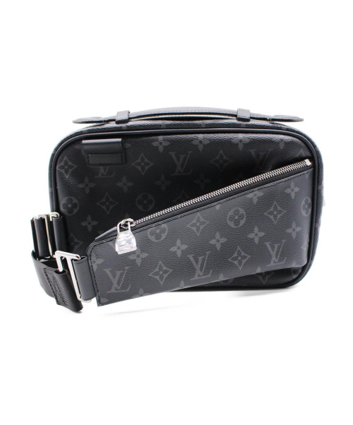 LOUIS VUITTON（ルイ ヴィトン）LOUIS VUITTON (ルイヴィトン) バムバッグ　モノグラム エクリプス キャンバス ブラック サイズ:- モノグラム M42906 MB1177の古着・服飾アイテム