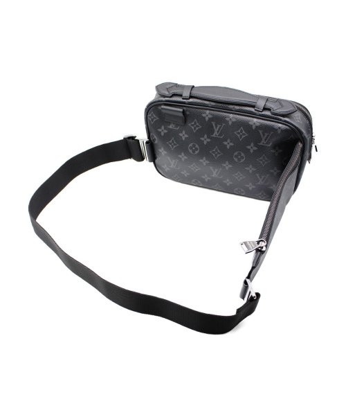 LOUIS VUITTON（ルイ ヴィトン）LOUIS VUITTON (ルイヴィトン) バムバッグ　モノグラム エクリプス キャンバス ブラック サイズ:- モノグラム M42906 MB1177の古着・服飾アイテム