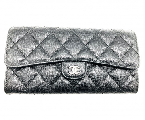 CHANEL（シャネル）CHANEL (シャネル) 長財布 ブラック A80758 25022620の古着・服飾アイテム