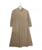 BONUMボナム）の古着「ラムウールニットドレス」｜ベージュ