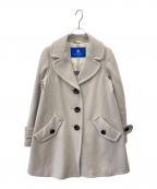 BLUE LABEL CRESTBRIDGEブルーレーベルクレストブリッジ）の古着「BLUE LABEL CRESTBRIDGE　ウールハーフコート」｜グレー