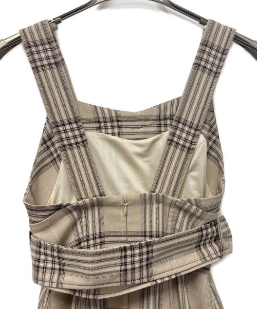 Snidel（スナイデル）Snidel (スナイデル) マーメイドジャンパースカート ベージュの古着・服飾アイテム