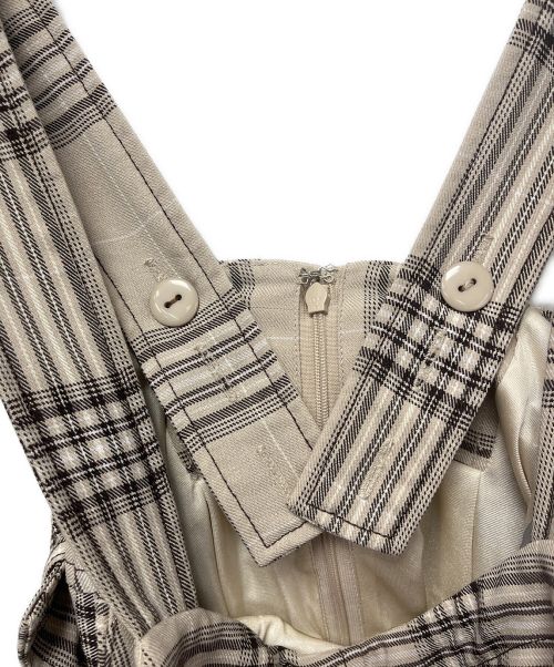 Snidel（スナイデル）Snidel (スナイデル) マーメイドジャンパースカート ベージュの古着・服飾アイテム