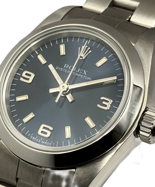 ROLEX（ロレックス）ROLEX (ロレックス) オイスター パーペチュアル レディ Ref.67180 ブルー サイズ:24の古着・服飾アイテム