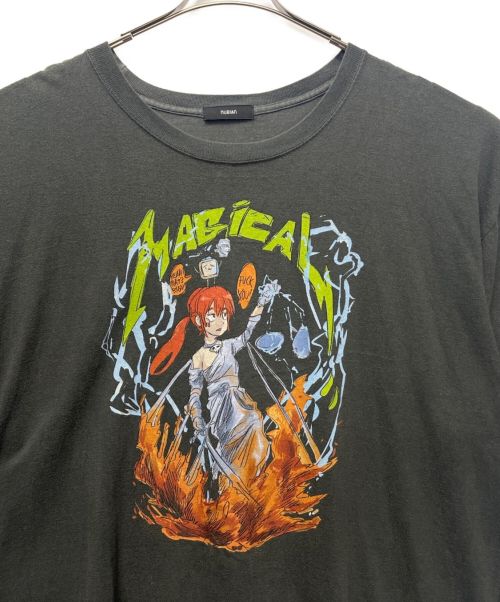 nubian（ヌビアン）NUBIAN (ヌビアン) JUN INAGAWA (ジュン イナガワ) プリントTシャツ グレー サイズ:XXLの古着・服飾アイテム