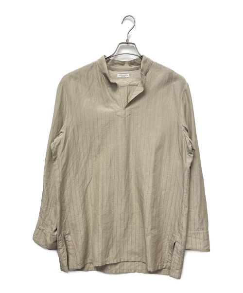 SUS-SOUS（シュス）sus-sous (シュス) スキッパーシャツ ベージュ サイズ:9の古着・服飾アイテム