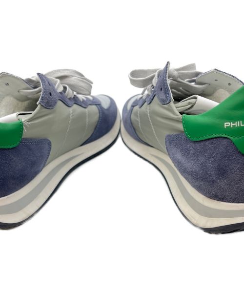 PHILIPPE MODEL（フィリップ モデル）PHILIPPE MODEL (フィリップ モデル) ローカットスニーカー ブルー×グレー サイズ:40の古着・服飾アイテム