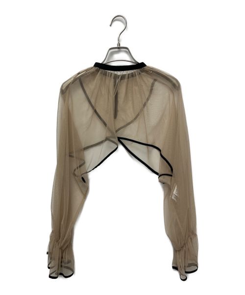 Ameri VINTAGE（アメリヴィンテージ）Ameri VINTAGE (アメリヴィンテージ) MANY WAY AIRY VEIL DRESS ベージュ×ブラック サイズ:Sの古着・服飾アイテム